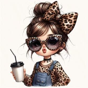 1/2/3 Pieces Leopard Print Lip Girl Heat Transfer Stickers Can Be Washed And Ironed, Suitable For DIY T-Shirts, Hoodies, Hoodies, Jeans, Schoolbags, Throw Pillows And Festival Decorations