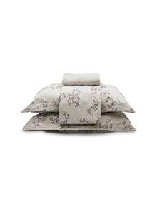 Appel Single Bed Sheet Set, 3 Pieces, 100% Cotton Percale, 200 Thread Count, Cotton Dreams - Creamy White - View 4