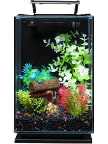 Glofish 29084 Grava para Acuario, Negra con Destacados Fluorescentes, Bolsa de 5 Libras - Bolsa Rosa/Verde/Azul Fluorescente - Ver 3