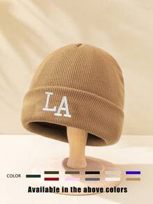 Boné de beisebol ajustável de veludo cotelê com bordado LA frontal e lateral, 1 peça, adequado para viagens de primavera/outono, praia, uso casual, proteção solar, estilo Y2K para jovens - boné de baseball - Ver 12