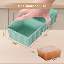 Silicone Freezer Tray : 2 - Cup Freezing Tray With Lid Meal Prep - 2Pack Silicon Soup Portion Freeze Trays Make Stock Souped Cube - Xanh lá cây (gói 2) - Xem 3