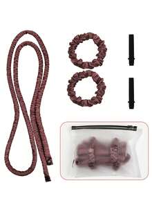 5pcs Heatless Hair Curler Kit, No Heat Curler, Hair Styling Tool Set, Overnight Curls Styling Tool, Multiple Colors Available, Wave Curling No Heat Damage, Easy To Use For Daily & Party Hairstyles, Curly Hair Accessories For Women, Travel Essential For Barber Salon Beauty Travel Essential Hair Products,Hair Cares,Hair Accessories - Multicolor - View 14