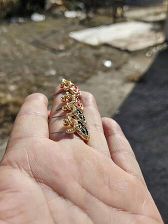 2pcs Classic Floral Pattern Enamel Earrings, Elegant Essential Earrings For Women