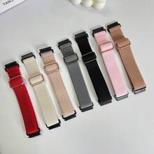 20mm Breathable Woven Strap, Suitable For Sams Ung Galaxy Watch 6/5/4 40mm 44mm/Watch 5 Pro 45mm/Watch 6/4 Classic 43mm 47mm 42mm 46mm/Active 2/Active/Watch 3 41mm/Hua Wei Watch GT3/Huami Amazfit GTS 3/Garmin Elastic And Stylish Sports Strap, Solid Color Replacement Strap, Perfect For Outdoor Sports And Daily Wear - 20mm - View 11
