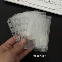 2个/5个 M5 PVC 收纳袋，5孔透明收纳盒，活页夹配件 - 套裝 - 查看 7