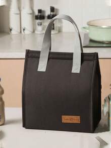 1个可重复使用的保温午餐手提袋，户外野餐保冷袋，保温午餐盒袋，适合儿童和成人携带水果、饮料和食物上班上学，简易学生收纳袋，教师收纳袋，教室包，午餐袋 - 彩色 - 查看 10