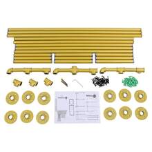 Wall Mounted Display Garment Rack Heavy Duty Clothes Rack Gold Iron Pipe Industrial Style 110LBS Load 75.59in Length Space Saving For Bedroom Closet Retail Store Home Decor Easy Install - one-size - View 9