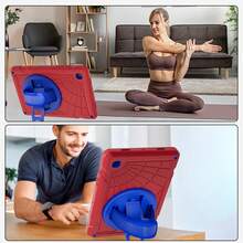 1pc Stock Case Compatible With Ipad 10th/ 9th/ 8th/ 7th/ 6th/ 5th/4th Generation 10.9/11''/ 9.7'', IPad 11(A16 2025) IPad (A16) 11 Inch 11th Generation 2025 With PET Film Galaxy Tab A8 10.5 Inch 2022 IPad Pro/Air6/Air7 11 2018/2020/2021/2022/2024/2025 IPad Mini 6 8.3 Inch IPad Mini 7 A17 Pro 8.3'' 2024Case With Pencil Holder [360° Rotating Hand Strap] - Red Blue - View 9