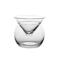 Copa de Martini, copa de cóctel molecular con base triangular, copa de cóctel enfriada, copa de cóctel creativa con bola redonda - Multicolor - Ver 5