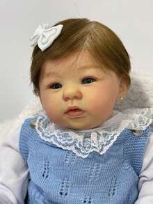 Reborn Baby Girl Hyper Realistic Taking A Bath - trắng - Xem 1