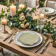 三层金箔“先生和夫人”鸡尾酒餐巾纸，20张婚礼餐巾纸，一次性餐巾纸，适用于婚礼晚宴、新娘周年纪念日 - 彩色 - 查看 3