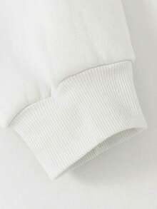 Sweaters For WomenWomen'S Casual Hooded Sweatshirt With "Faith Over Fear" Inspirational Print - White Pullover With Brown Lettering, Long Sleeves, And Drawstring Hood, Perfect For Spring And Fall, Casual Wear Hoodie |     Relaxed Fit Hoodie |     Comfortable Pullover, Christian Sweatshirt, Inawly, Sweatshirt For Woman With Jesu Design, Oversize Shirt For Woman, Jesu Love You, Christmas Sweatshirt With Christian Message, Woman'S SweatshirtLoose And Comfortablewinter Clothes For Women Christmas - 白色 - 查看 4