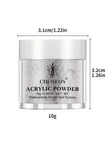 CHOSEOS 12色亚克力粉，每瓶（10克/0.35盎司罐装）3D亚克力美甲套装，适用于法式美甲延长和季节性美甲雕塑，无需UV灯。 - 彩色 - 查看 6