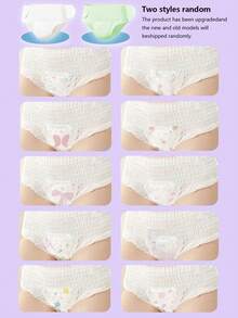 5/9 miếng/gói Quần lót kinh nguyệt dùng một lần, Băng vệ sinh, Không cần cởi quần, Dễ thay, Quần lót kinh nguyệt dán hai bên, Tiện lợi & Nhanh chóng, Thoáng khí & Thoải mái, Mặc hàng ngày, Đai thun 360° thoải mái, Không gây cảm giác bó chặt ở eo, Thấm hút cao, Chống rò rỉ. - Quần lót kinh nguyệt màu trắng - thiết kế dễ mặc và cởi - Xem 9