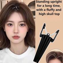 High Crown Magic Hair Clip Styling Tool, Premium Positioning Clip, Volumizing Root Styling Tool, Universal Seamless 8-Shaped Bangs Hair Clip, Suitable For Home, Office And Travel Styling. (White, Black) - Multicolor - View 6
