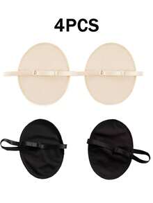 Wiederverwendbare Achselhöhlenkissen - Schweißkissen für die Achselhöhle mit verstellbaren Trägern unsichtbar, schweißhemmend, atmungsaktiv, waschbar - diskrete Schutzausrüstung für Hidschab, T-Shirts, Sommer, Sport, Reisen (Weiß, 10/8/6/4/2 Stück)