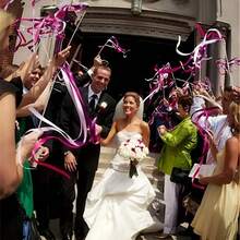 10支装多色双层丝带仙女棒，带铃铛，塑料派对彩带，适合生日和各种庆祝活动 - 不含羽毛，无需用电，仙女主题派对装饰，仙女花园装饰 - 彩色 - 查看 7