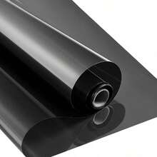 One Way Window Privacy Film, Window Tint For Home, Sun Blocking UV Heat Blocker, See Out Not In Reflective Mirror Film, Removable Static Cling Glass Door Cover - Black - View 9
