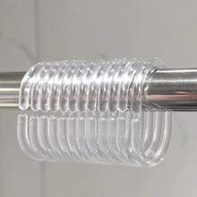 12pcs Multi-Functional Shower Curtain Hooks - Durable C-Shaped Hangers For Hanging Shower Curtain Rod, Essential Bathroom Accessory - Multicolor - View 10