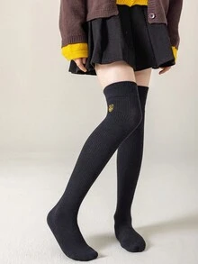 1双儿童加厚过膝袜，校园风长筒袜，返校必备，大童学生袜，秋冬季