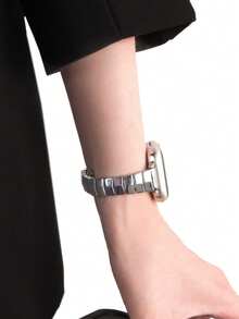 Diamond-Patterned Irregular Metal Band, Suitable For 38mm/40mm/41mm/42mm/44mm/45mm/46mm/49mm Watch Bands, Compatible With Apple Watch Series 10/9/8/7/3/2/1/SE Series, Premium Metal Band (Watch Not Included).