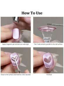 7件套多功能猫眼美甲磁性棒套装 3D猫眼效果绘画磁性凝胶指甲油美甲设计工具套装 适用于美甲沙龙/家庭使用 - 彩色 - 查看 8