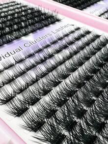 384pc Cluster Lash Book Kit - Salon DIY Eyelash Extensions | Easy Apply False Lashes, Reusable & Travel-Friendly - Multicolor - View 2