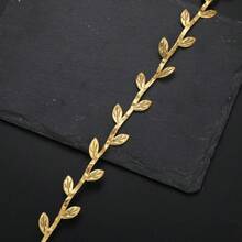2碼 2.5公分寬絲製葉形手工人造綠葉 婚禮裝飾 DIY花環 禮品 剪貼簿手工藝 仿真花 小葉繩花環 植物藤蔓 家居 婚禮慶典 房間中心裝飾 室外花園 - 多色 - 查看 4