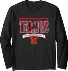 Maryland Terrapins Vintage Nineties Long Sleeve T-Shirt - màu đen - Xem 1