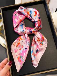1pc Floral Print Casual Fashion Women Bandana Scarf/Headband - Multicolor - View 8