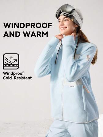 VECTOR MOTION Nowa, kontrastowa, polarowa kurtka outdoorowa, unisex, kurtka narciarska wewnętrzna, wiatroszczelna, ciepła, odprowadzająca wilgoć, oddychająca, lekka, wygodna, odpowiednia do jazdy na nartach na desce pojedynczej lub podwójnej