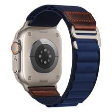 Loop With Leather Design Compatible With Apple Watch Bands Ultra 3 2 1 (49mm) & Series 11 10 9 8 7 6 5 4 SE (46mm 45mm 44mm) Series 3 2 1(42mm) , Soft Stretchy Nylon Sport Band Compatible With IWatch Men Women - 44/45/46/49mm - View 28