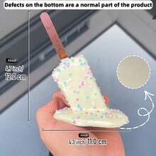 A Melting Ice Cream Sculpture, Suitable For Indoor, Home Decoration, Garden Decoration, Micro Landscape, Desktop Decoration Statue, Whole Props - Melting Ice Cream - View 14