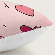 4pcs Valentine's Day Theme Heart Pattern Pillow Cover, Single-Sided Printed Cushion Cover, Suitable For Living Room, Bedroom, Home Decor, All Season - Multicolor - View 11