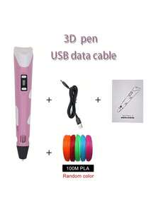 1pc 3D Drawing Pen, DIY Drawing Printing Pen, 3D Doodle Toy, Art Tool, Birthday Gift, Christmas Gift, 9M/25M/50M/100M PLA Refill (Consumables) - Multicolor - View 8