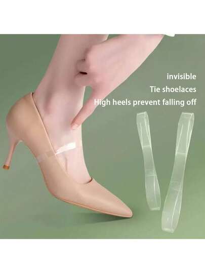 1双隐形鞋带，透明隐形鞋带，女士高跟鞋防滑魔术贴鞋带，鞋带固定带，鞋子，春夏精选，伴娘礼物，房间，卧室装饰，海滩，旅行，男士，女士，度假，妇女节，旅行必备，婚礼回礼，Y2K，卧室，汽车配件，厨房装饰，可爱小物，母亲节礼物，卧室装饰，花园，厨房装饰，夏季，海滩，旅行必备，房间装饰，软萌，毕业季