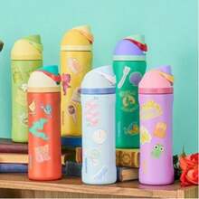 NEW Water Bottle 24oz Multiple Colors Are Available,With Straw,Cold And Hot Water Can Be Insulated, Can Make Coffee, Frozen Drinks, Beautiful Appearance, Exquisite Workmanship, Suitable For Camping, Work, Indoor Use. - 長髮公主 - 查看 1