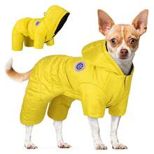 Pet Dog Jacket Coat, Warm Winter Four-Leg Jacket, Outdoor Leash Hoodie Jacket - Multicolor - View 15