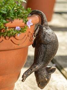 1 Tượng chuột treo dễ thương cho chậu cây | Tượng vườn bằng nhựa độc đáo, điểm nhấn cá nhân hoàn hảo cho người làm vườn và người yêu cây cảnh - Nhiều màu - Xem 2