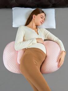 Pregnancy Pillow, Lumbar Protection Side Sleeping Pillow, Belly Support Side Sleeping Pillow, Pregnant Mother Side Sleeping Lumbar Pad Belly Support Shell Pillow, Nursing Pillow, Detachable And Washable U-Shaped Pillow, U-Shaped Nursing Pillow, Lumbar Support Pillow, Belly Support And Lumbar Protection For Side Sleeping During Pregnancy
