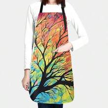 Aprons - Tree Of Rainbow Leaf Branches + M - View 4