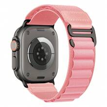 Loop With Leather Design Compatible With Apple Watch Bands Ultra 3 2 1 (49mm) & Series 11 10 9 8 7 6 5 4 SE (46mm 45mm 44mm) Series 3 2 1(42mm) , Soft Stretchy Nylon Sport Band Compatible With IWatch Men Women - 44/45/46/49mm - View 14