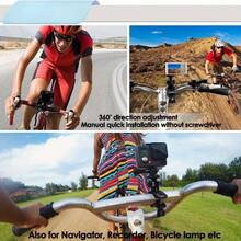 360° Rotatable Motorcycle/Bicycle Handlebar Mount, Compatible With Hero 13/12/11/10/9/8/7/6/5/Insta 360 One X/X2/X3/X4 Action Cameras, With Dual Ball Head Magic Arm Adapter