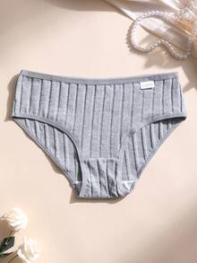 9条装女士纯棉内裤，性感低腰纯色三角裤，罗纹柔软弹力舒适内衣，适合日常穿着、运动、瑜伽和贴身穿着。 - 彩色 - 查看 6