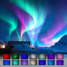 مصباح إسقاط LED بتشغيل USB بريموت كنترول - متعدد الوظائف لسماء مليئة بالنجوم وإضاءة قراءة الكتب الإلكترونية، مناسب لغرفة النوم أو غرفة المعيشة أو ديكور المنزل - يخلق جوًا مريحًا ومناسب للهدايا، إضاءة غرفة المعيشة