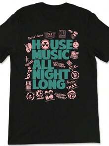 House Wife Dom Dolla John Summit Tee _ DJ Music Lover Shirt _ Electronic Dance Music Apparel HouseValentine's Day T-Shirts - Black 6 - 查看 1