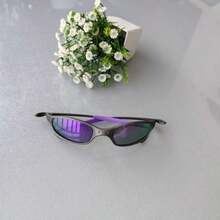 Colorful Sunglasses, Juliete-M Fashion, All-Match Unisex, Metal Temples, Plastic Frame. - Màu tím - Xem 6