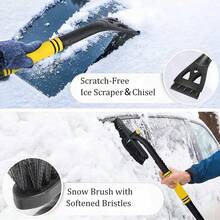 2-In-1 Multifunctional Telescopic Snow Shovel With Scraper And Brush, ABS Material, Non-Electric Car Ice Scraper, Easy Snow Removal - Snow Shovel - View 10