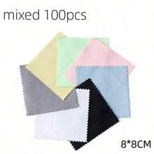 QIAO 10-200pcs 8*8cm Silver Jewelry Polishing Cloth, Soft Cleaning Wipes To Remove Stains On Jewelry, Coins, Watches - Multicolor - View 22