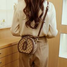 Apfel-förmige bedruckte vintage bestickte Tragetasche, Pendler-Umhängetasche mit großer Kapazität, modische lässige Handtasche, Marken-Nische Hochwertige 2025 neue Lässig tasche für Frauen